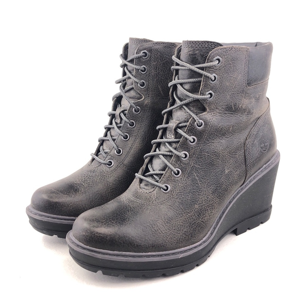 Timberland Kellis Leather Wedge Ankle Boots 9 - Picture 3 of 12
